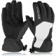 BOODUN Skihandschuhe Größe L (schwarz-weiß)