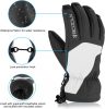 BOODUN Skihandschuhe Größe L (schwarz-weiß)