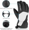 BOODUN Skihandschuhe Größe M (schwarz-weiß)