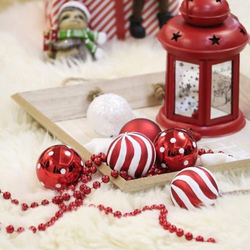 Victor's Workshop Christbaumschmuck (35 Stück, rot-weiß)