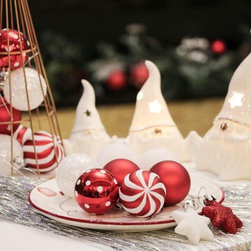 Victor's Workshop Christbaumschmuck (35 Stück, rot-weiß)