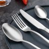 BEWOS Besteckset aus Edelstahl für 2 Personen, 8-teilig (Mattsilber)