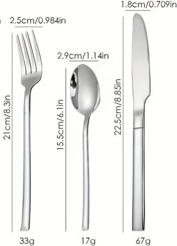 6-teiliges, elegantes Besteckset
