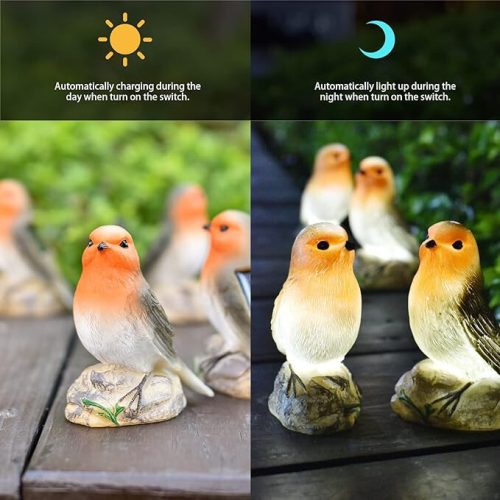 JeeYee Outdoor Bird Solar Dekolampe 2 Stk