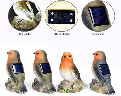 JeeYee Outdoor Bird Solar Dekolampe 2 Stk