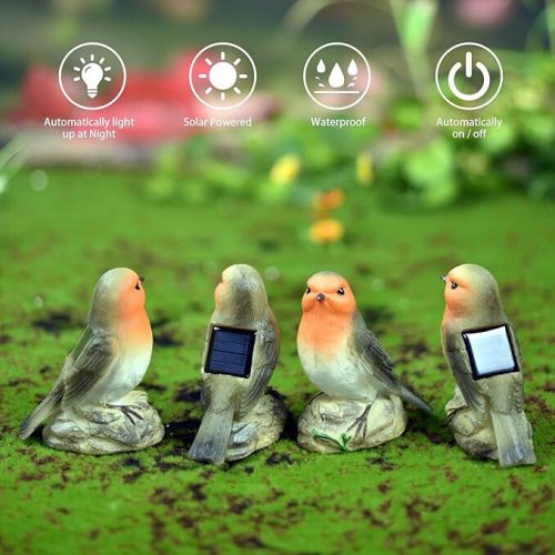 JeeYee Outdoor Bird Solar Dekolampe 2 Stk