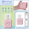 PeriPage Mini tragbarer A6-Fotodrucker (Türkisblau)