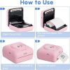 PeriPage Mini tragbarer A6-Fotodrucker (Türkisblau)