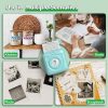 PeriPage Mini tragbarer A6-Fotodrucker (Türkisblau)