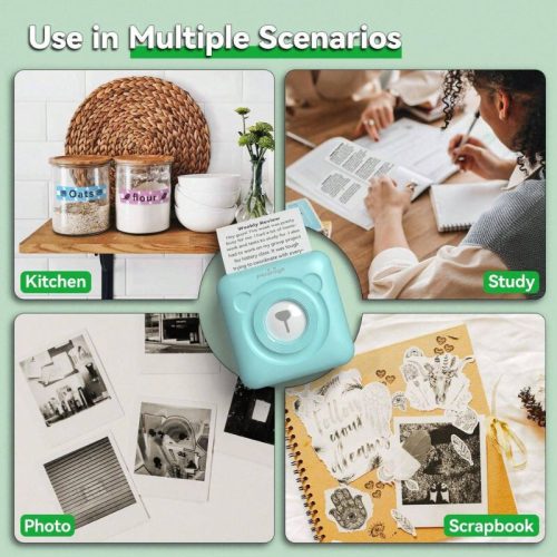 PeriPage Mini tragbarer A6-Fotodrucker (Türkisblau)