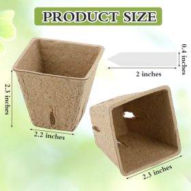 Hahood Torftöpfe Pflanzenstarter 60 Stück 5, 8cm