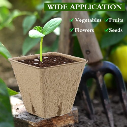 Hahood Torftöpfe Pflanzenstarter 60 Stück 5, 8cm