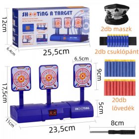   SHOOTiNG Battery Triple Target Board mit Punkteanzeige und Geschenkgeschossen