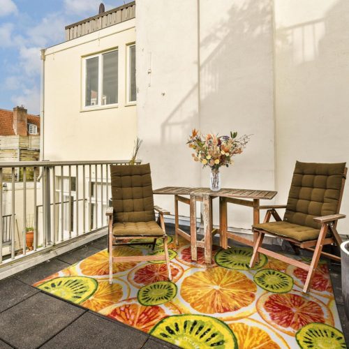 Decomall Outdoor-Teppich mit Fruchtmuster, 120 x 170 cm