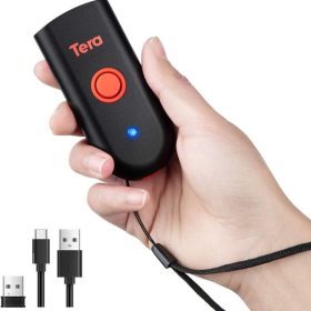   Tera Mini 1D/2D QR-Barcode-Scanner – Bluetooth, USB, 2, 4GHz, wasserdicht und stoßfest