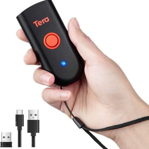 Tera Mini 1D/2D QR-Barcode-Scanner – Bluetooth, USB, 2, 4GHz, wasserdicht und stoßfest