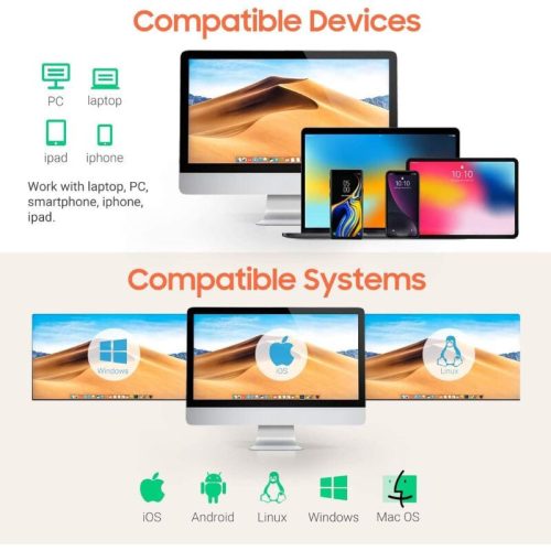 Tera Mini 1D/2D QR-Barcode-Scanner – Bluetooth, USB, 2, 4GHz, wasserdicht und stoßfest