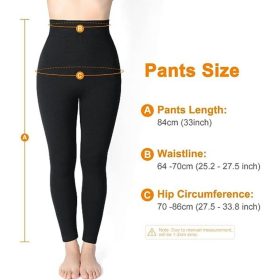 Emooqi Damen-Yogahose mit hoher Taille, 2Stück (schwarz)