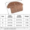 Jollywoods Sofaschutz-Hundebett für kleine und mittelgroße Hunde, Braun, S(75 x 95 x 15 cm)