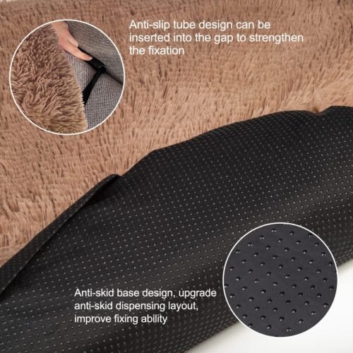 Jollywoods Sofaschutz-Hundebett für kleine und mittelgroße Hunde, Braun, S(75 x 95 x 15 cm)