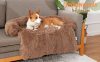 Jollywoods Sofaschutz-Hundebett für kleine und mittelgroße Hunde, Braun, S(75 x 95 x 15 cm)