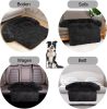 Jollywoods Sofa-Schutz-Hundebett für kleine und mittelgroße Hunde, Schwarz, S(75 x 95 x 15 cm)