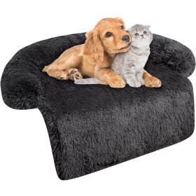   Jollywoods Sofa-Schutz-Hundebett für kleine und mittelgroße Hunde, Schwarz, L(110 x 110 x 15 cm)