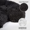 Jollywoods Sofa-Schutz-Hundebett für kleine und mittelgroße Hunde, Schwarz, L(110 x 110 x 15 cm)