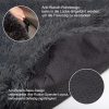 Jollywoods Sofa-Schutz-Hundebett für kleine und mittelgroße Hunde, Schwarz, L(110 x 110 x 15 cm)
