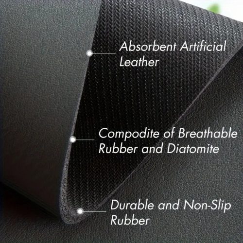 Rutschfeste, saugfähige Matte für Wasserhahn, 2-teilig