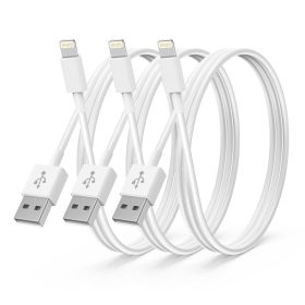   Apple MFi-zertifiziertes iPhone-Ladegerät 3 Stück: 0, 5m + 1 m + 1, 8m (Weiß)