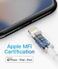 Apple MFi-zertifiziertes iPhone-Ladegerät 3 Stück: 0, 5m + 1 m + 1, 8m (Weiß)