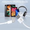 Apple MFi-zertifiziertes iPhone-Ladegerät 3 Stück: 0, 5m + 1 m + 1, 8m (Weiß)