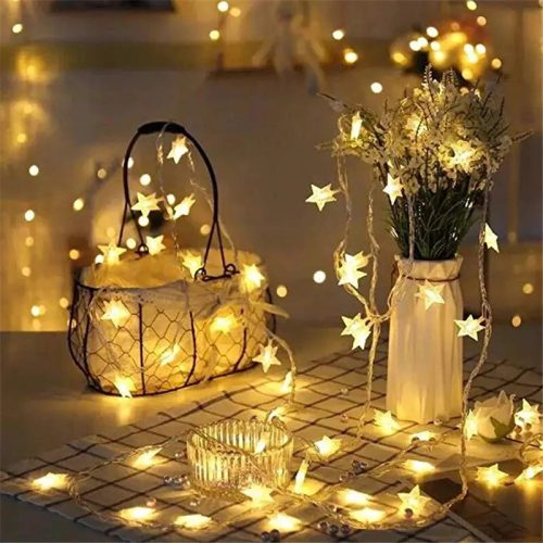 LED-Sternlicht-Beleuchtung, Party, sternförmig, wunderschönes, fantastisches Licht (50 LED, 6m)