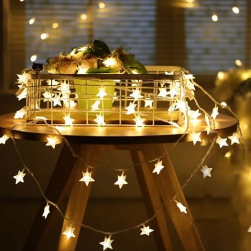 LED-Sternlicht-Beleuchtung, Party, sternförmig, wunderschönes, fantastisches Licht (50 LED, 6m)