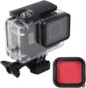 Lupholue GoPro wasserdichte transparente Hülle bis zu 50 m mit Rotfilter