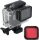 Lupholue GoPro wasserdichte transparente Hülle bis zu 50 m mit Rotfilter