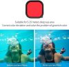Lupholue GoPro wasserdichte transparente Hülle bis zu 50 m mit Rotfilter