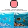 Lupholue GoPro wasserdichte transparente Hülle bis zu 50 m mit Rotfilter