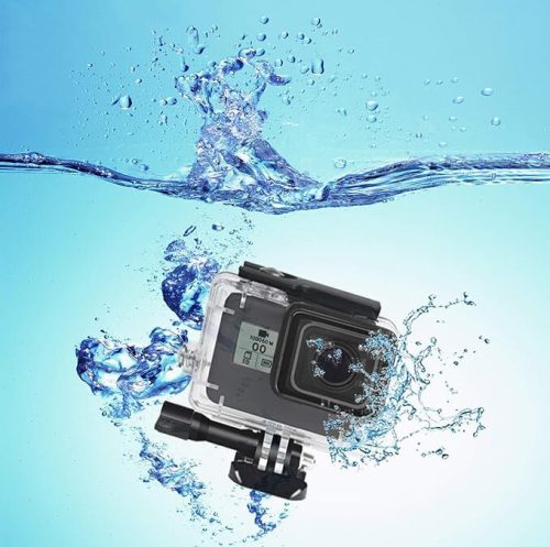 Lupholue GoPro wasserdichte transparente Hülle bis zu 50 m mit Rotfilter