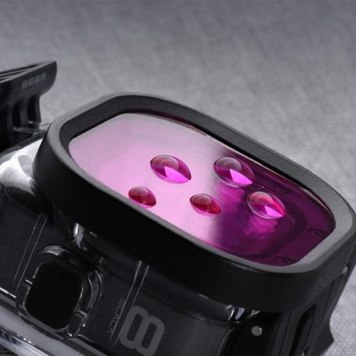 Lupholue 3-in-1-Linsenfilter in Rot/Rosa/Lila für Unterwassertauchen