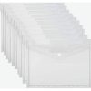 10 transparente Plastikmappen