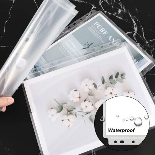 10 transparente Plastikmappen