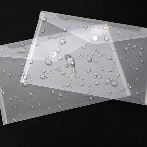 10 transparente Plastikmappen