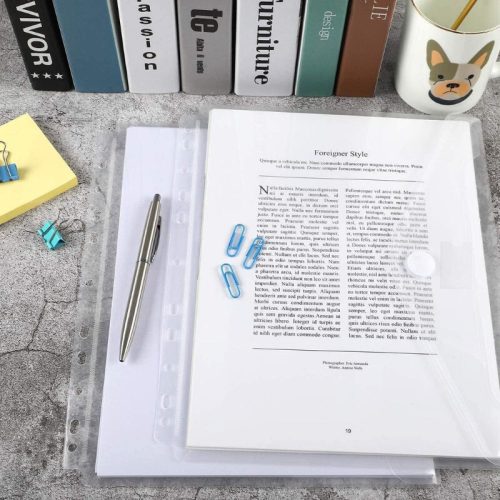 10 transparente Plastikmappen