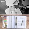 10 transparente Plastikmappen