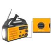 Gelbes Notfall-Wetterradio mit Taschenlampe