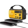 Gelbes Notfall-Wetterradio mit Taschenlampe