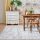 Taleta Barley Grey Floral Indoor-Bodenteppich im persischen Stil, 120 x 170 cm