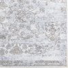 Taleta Barley Grey Floral Indoor-Bodenteppich im persischen Stil, 120 x 170 cm